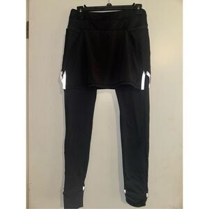 Athleta Be Free 2 in 1 Skort & Leggings XS Leggings & Skirt Combo Black